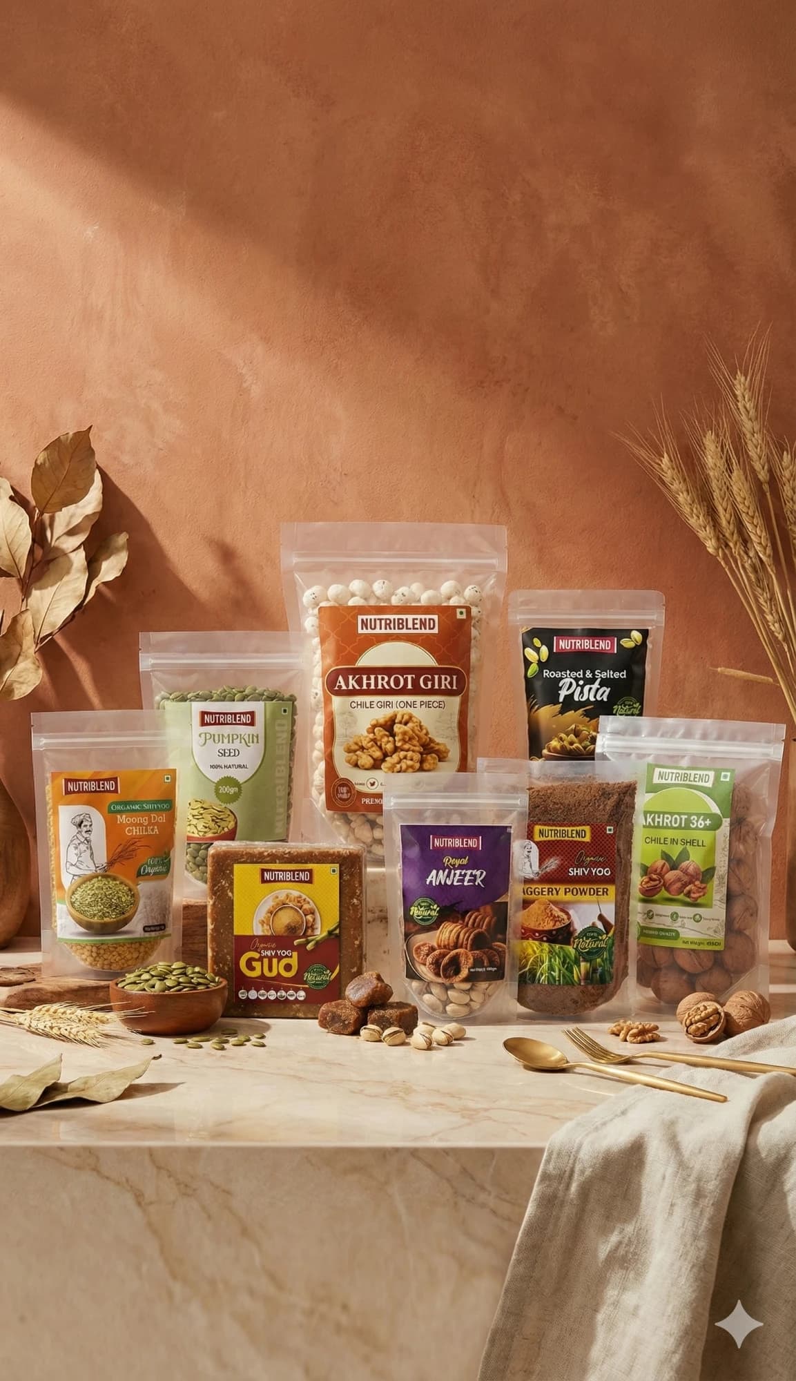 The NutriBlend family at the harvest table