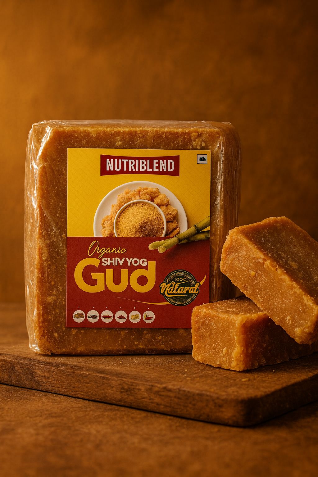 Organic ShivYog Gud 1kg Slab